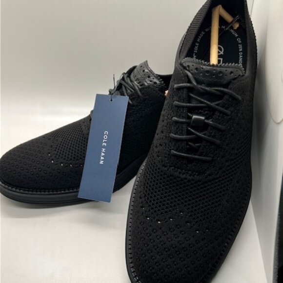Men's ØriginalGrand Remastered Stitchlite Oxfords - Cole Haan Black/Black - Picture 1 of 3
